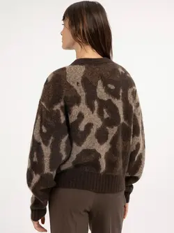 CARDIGAN ANIMAL PRINT