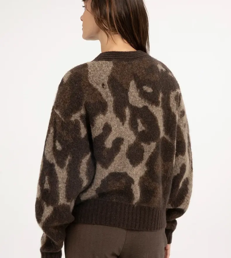 CARDIGAN ANIMAL PRINT