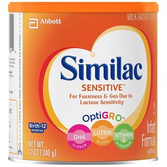 Similac Similac Sensitive Powder Infant Formula With Iron, 12 oz, 6 ct
