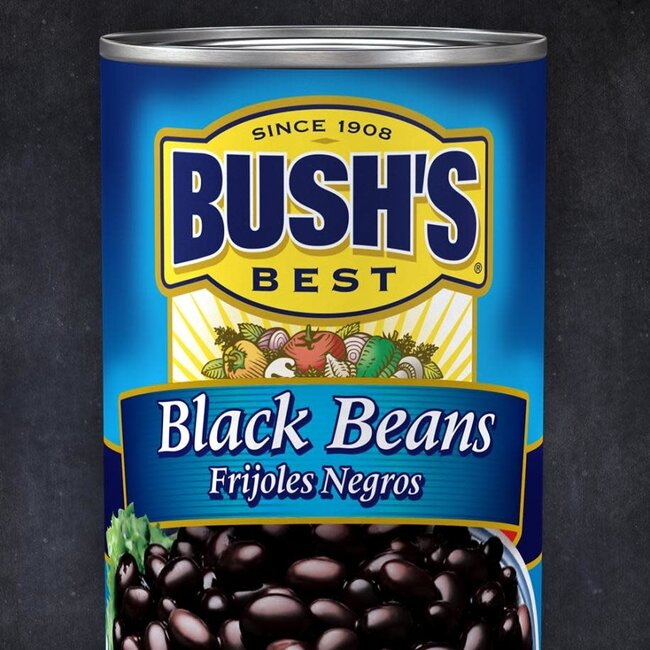 Bush's Best Black Beans, 15 oz, 12 ct