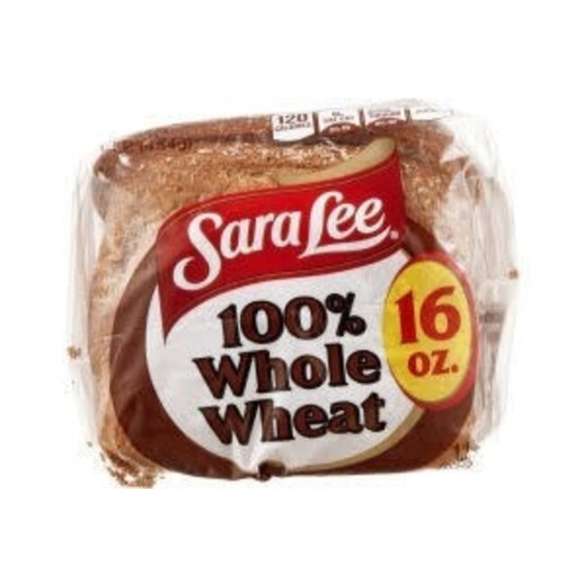 Sara Lee 100% Whole Wheat Bread, 16 oz, 12 ct