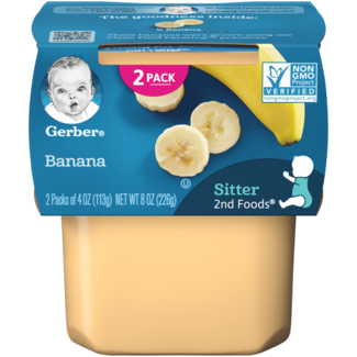 Gerber Gerber 2nd Foods Banana, 8 oz, 8 ct