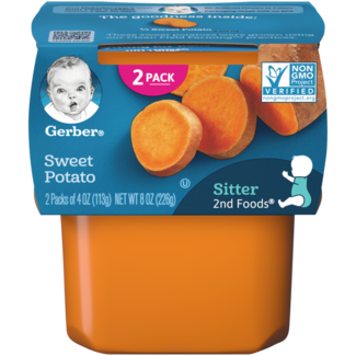 Gerber Gerber 2nd Foods Sweet Potato, 8 oz, 8 ct