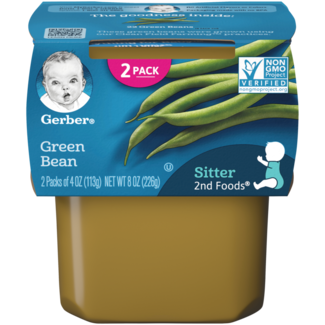 Gerber Gerber 2nd Foods Green Beans, 8 oz, 8 ct