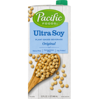 Pacific Nat Foods Pacific Foods Ultra Soy Original, 32 oz, 12 ct