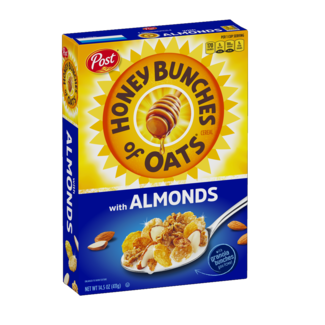 Post Post Honey Bunches of Oats with Almonds, 18 oz, 12 ct
