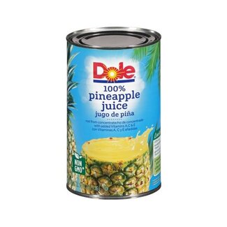 Dole Dole 100% Pineapple Juice, 46 oz, 12 ct
