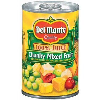 Del Monte Del Monte Chunky Mixed Fruit 100% Jc, 15 oz
