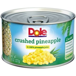 Dole Dole Pineapple Crushed In Juice, 8 oz