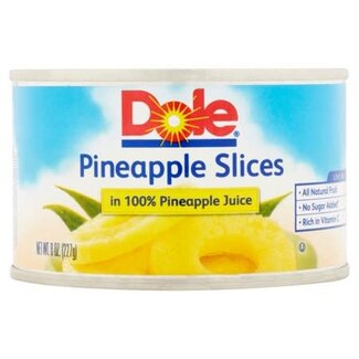 Dole Dole Pineapple Sliced In Juice, 8 oz