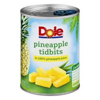 Dole Dole Pineapple Tidbits In Juice, 20 oz