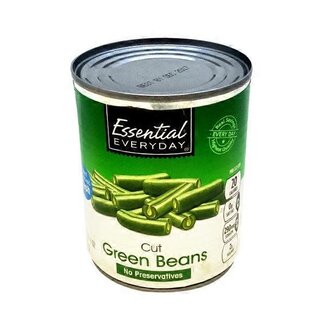 Essential Everyday EED Green Beans Cut, 8 oz