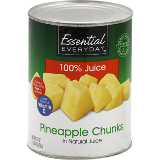 Essential Everyday EED Pineapple Chunks, 20 oz