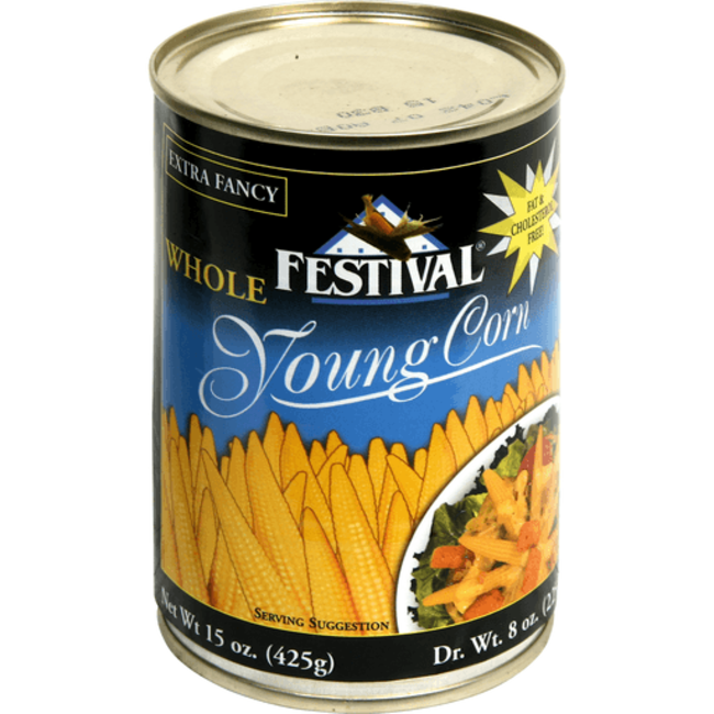 Festival Whole Baby Corn, 15 oz