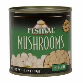 Festival Festival Sliced Organic Mushrooms, 4 oz