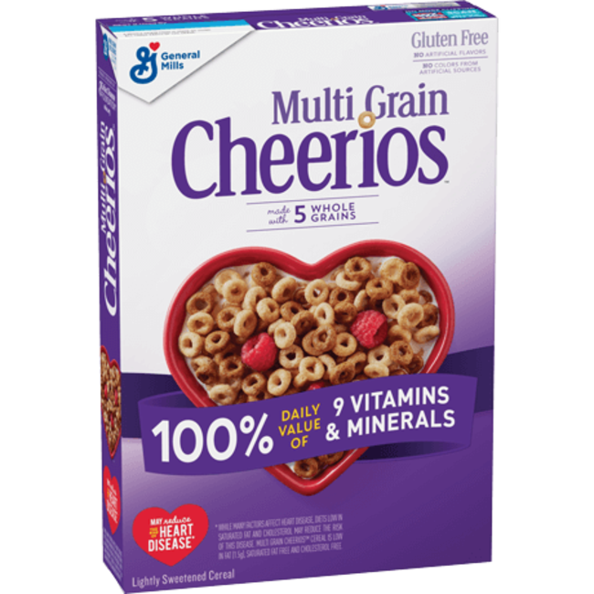 General Mills Cheerios Multigrain, 9 oz, 12 ct