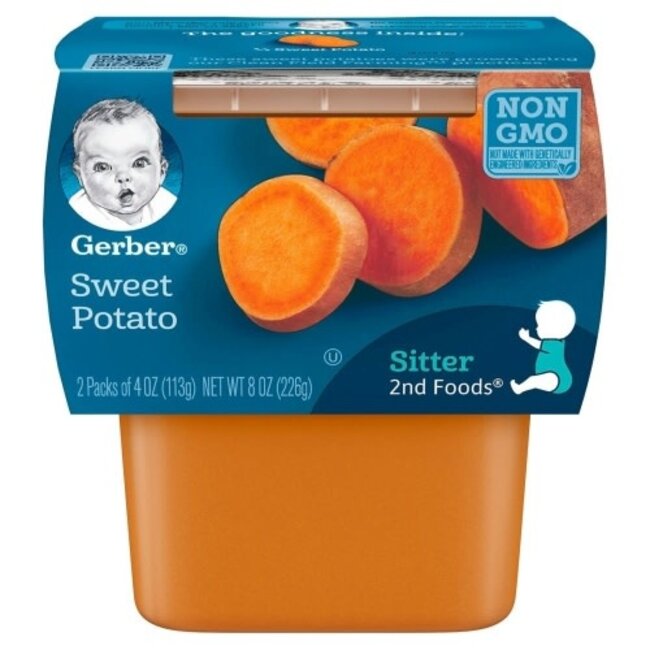 Gerber 2nd Foods Sweet Potato, 8 oz, 8 ct