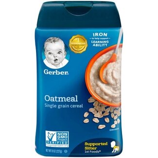 Gerber Gerber Cereal Oatmeal, 8 oz