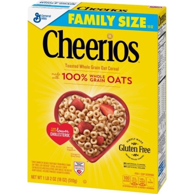 General Mills Cheerios, 18 oz