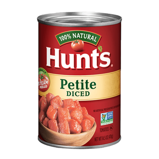 Hunts Diced Tomato Petite, 14.5 oz