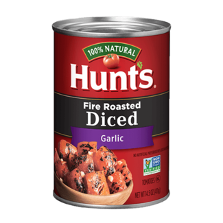 Hunts Hunts Fire Roasted Diced Garlic Tomatoes, 14.5 oz