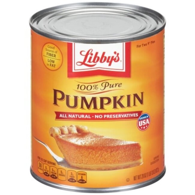 Libbys Pumpkin Pie Filling Can, 29 oz