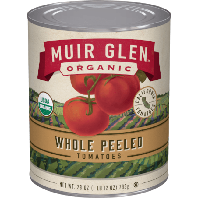 Muir Glen Organic Whole Peeled Tomato, 28 oz