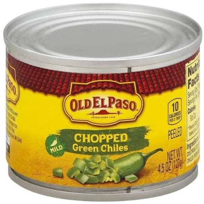 Old El Paso Chili Green Chopped, 4.5 oz