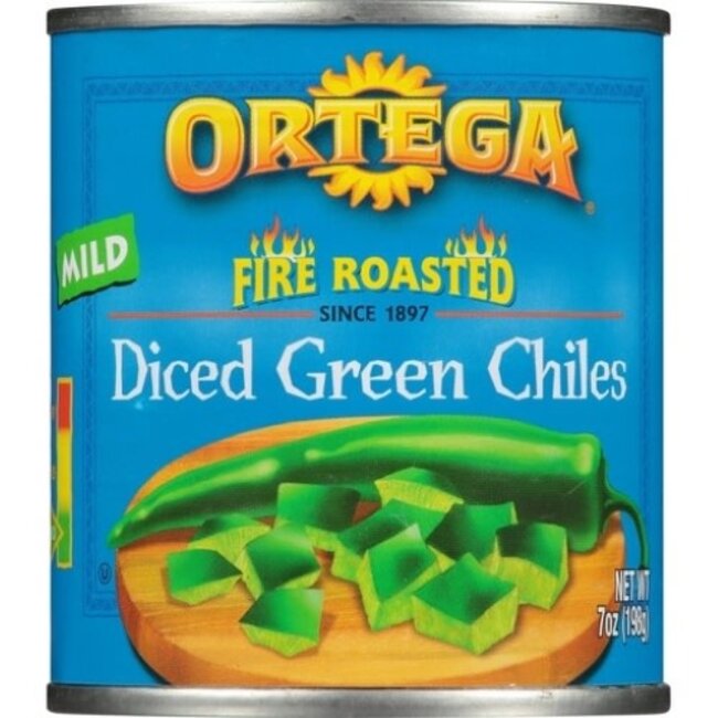 Ortega Chili Green Diced, 7 oz