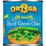 Ortega Chili Green Diced, 7 oz