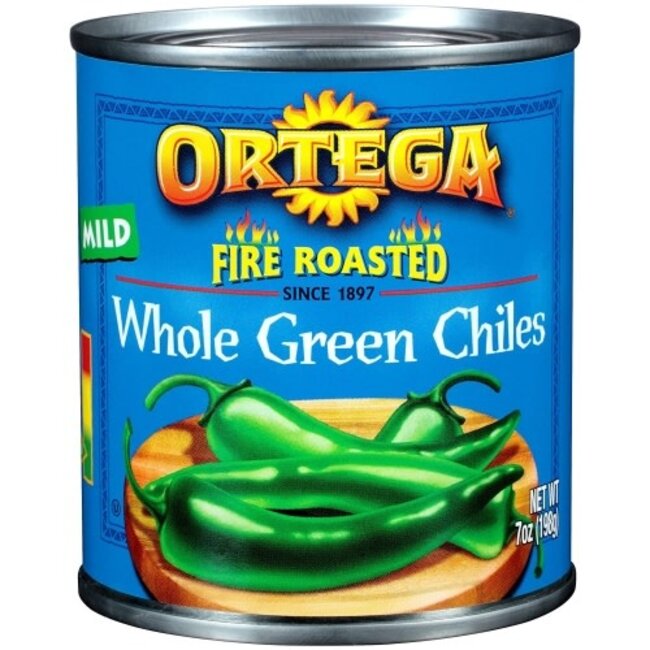 Ortega Chili Green Whole, 4 oz