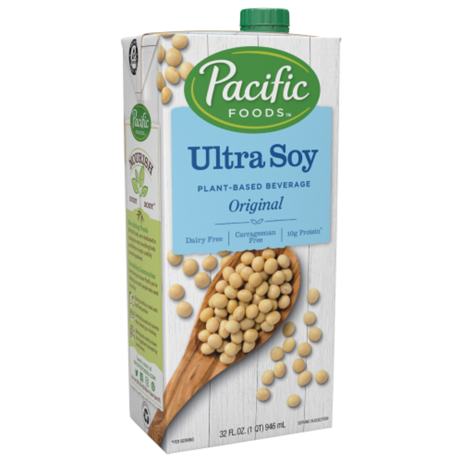 Pacific Foods Ultra Soy Original, 32 oz, 12 ct