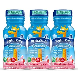 PediaSure PediaSure Grow & Gain Strawberry Protein Shake, 8 oz, 6 ct