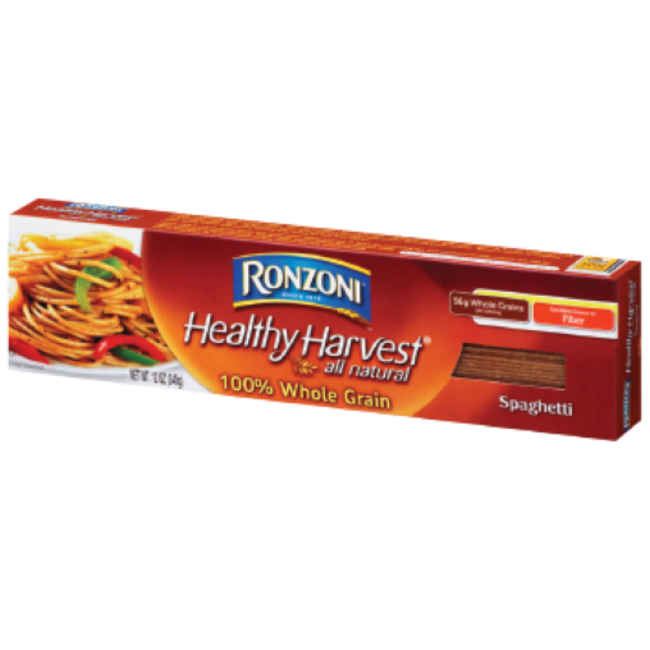 Ronzoni 100% Whole Grain Spaghetti, 16 oz, 20 ct