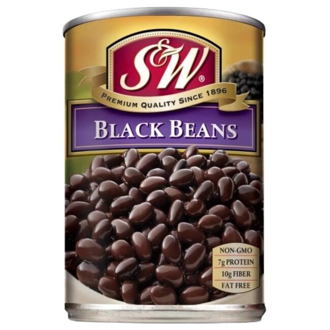 S&W Black Beans, 15 oz
