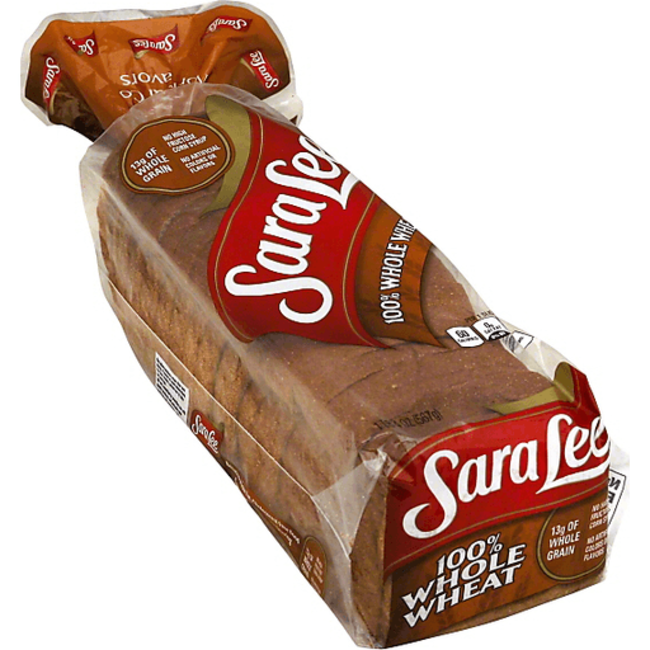 Sara Lee 100% Whole Wheat Bread, 16 oz, 12 ct