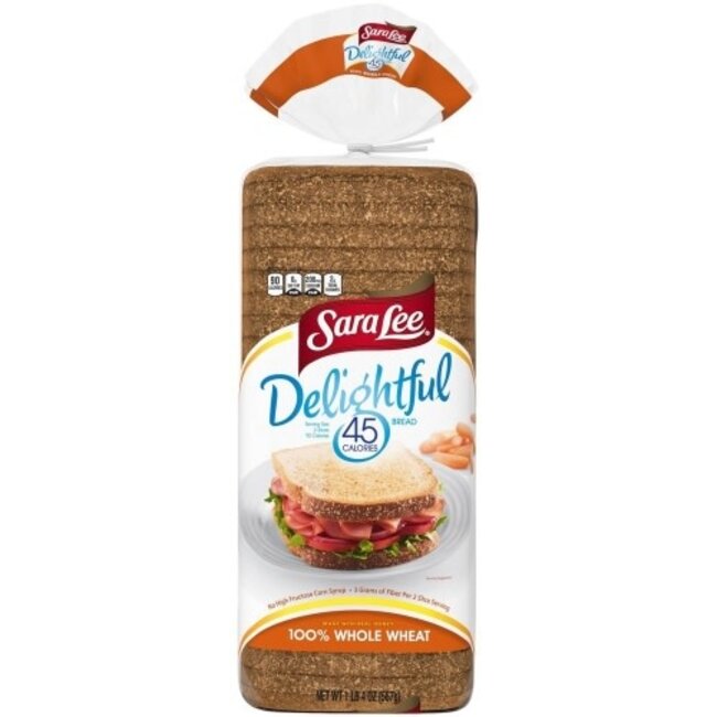 Sara Lee Bread 100% Whole Wheat, 20 oz