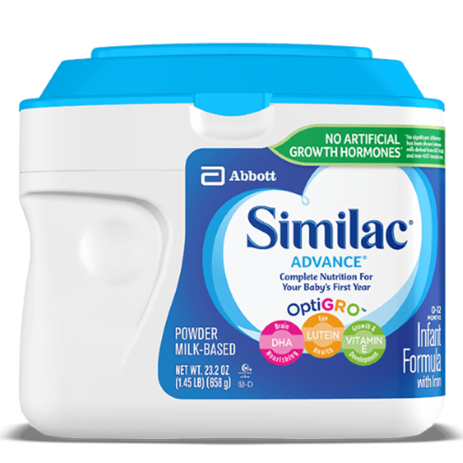 Similac Advanced Powder Infant Formula, 12.4 oz, 6 ct