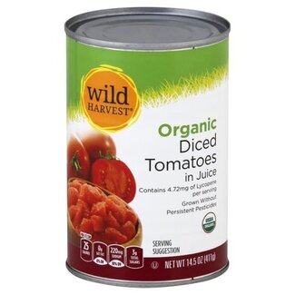 Wild Harvest Wild Harvest Tomato Diced in Juice Organic, 14.5 oz