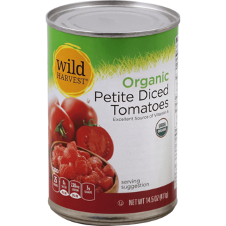 Wild Harvest Wild Harvest Tomato Petite Diced Organic, 14.5 oz