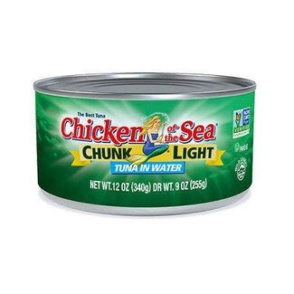Chicken Of The Sea Chicken Ot Sea Tuna Chunk Light Water, 12 oz