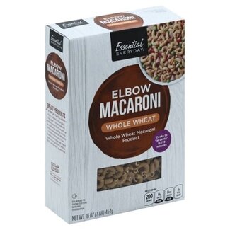 Essential Everyday EED Whole Wheat Elbow Pasta Mac, 16 oz