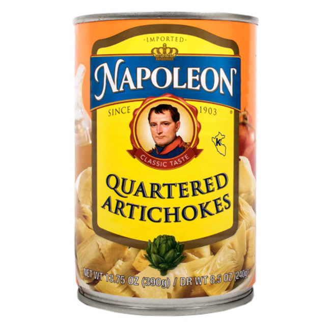 Napoleon Artichoke Hearts Quartered, 13.75 oz
