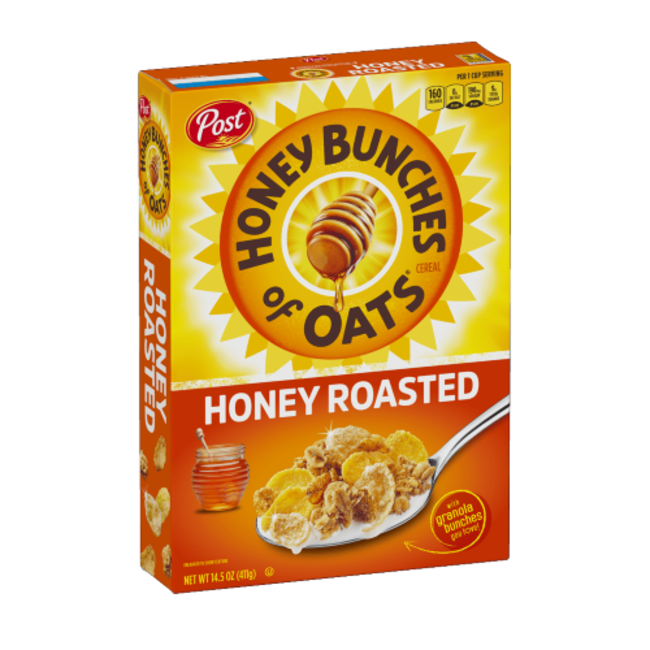 Post Honey Bunches Of Oats Honey Roasted, 14.5 oz