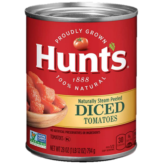 Hunts Diced Tomato, 28 oz