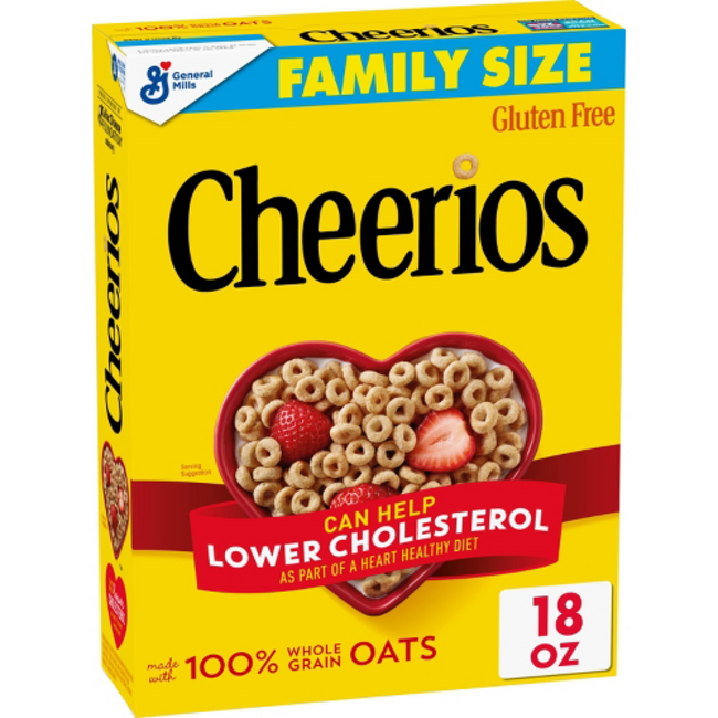 General Mills Cheerios, 18 oz