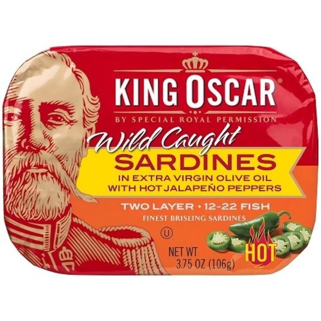 King Oscar Hot Sardines Jalapeno, 3.75 oz