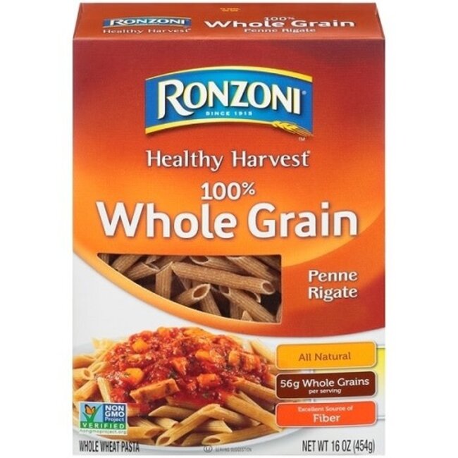 Ronzoni Penne Rigate Whole Grain, 16 oz