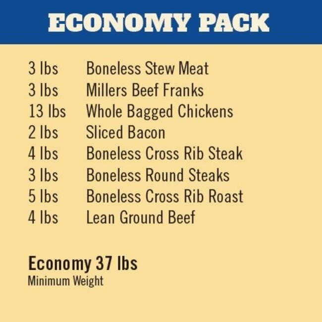 Economy Meat Pack, 37 lb