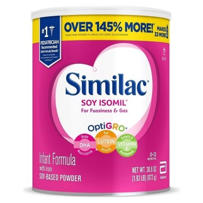 Similac Isomil Soy, 30.8 oz